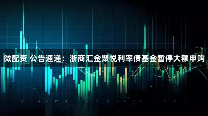 微配资 公告速递：浙商汇金聚悦利率债基金暂停大额申购